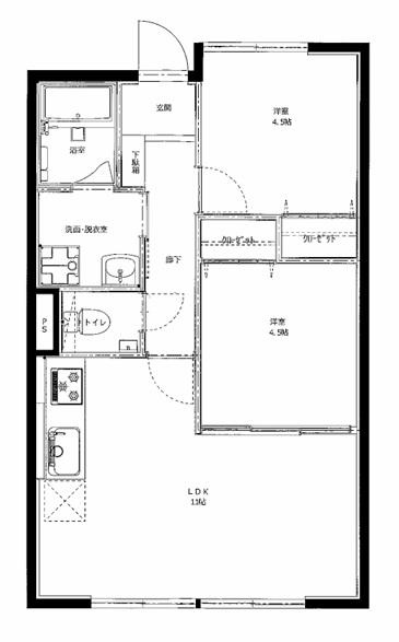 高見マンションの間取り