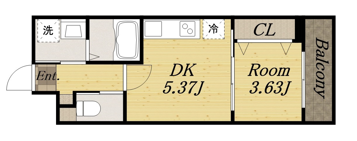 AILE中山寺の間取り