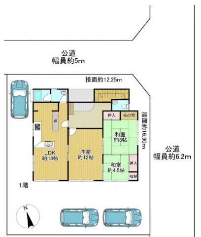 【区画図】 | 小川町東小川6丁目　中古戸建
