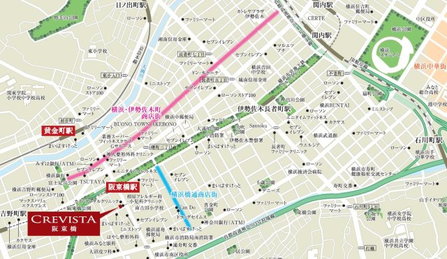 クレヴィスタ阪東橋の地図