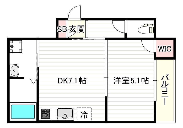 J-BRIGHT御幣島の間取り