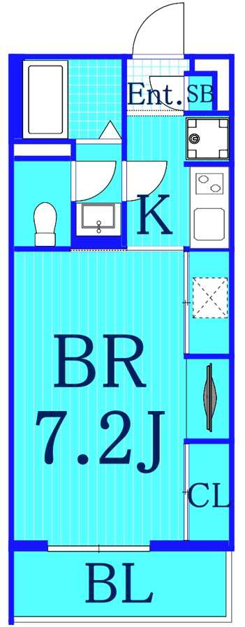 リブリサニープレイス元住吉Ⅱの間取り