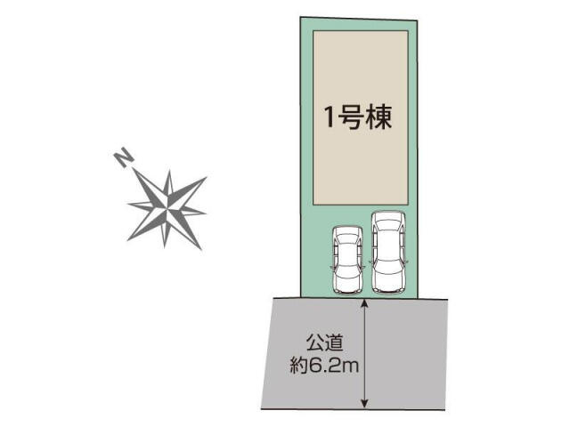 ブルーミングガーデン　市川市本北方２丁目１棟／１期１号棟の区画図|市川市本北方2丁目1棟区画図