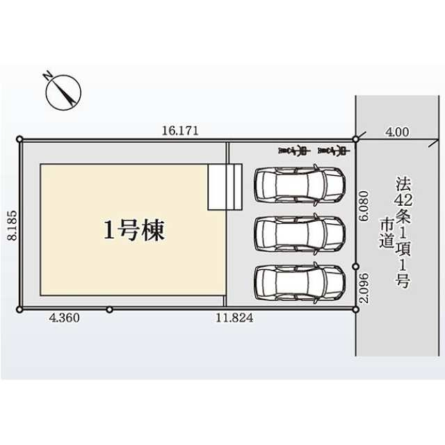 宮久保２丁目の区画図