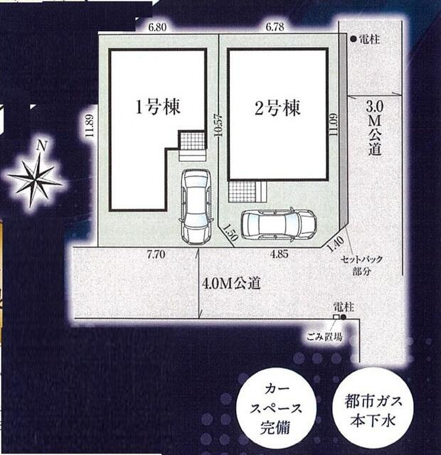 ４３１５市川市宮久保２３期２棟の区画図