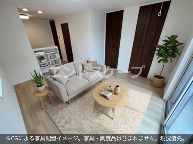 カーサ・プリメーラの居間・リビング|家具はCGのイメージ画像になります。※実際に家具は付いておりません。