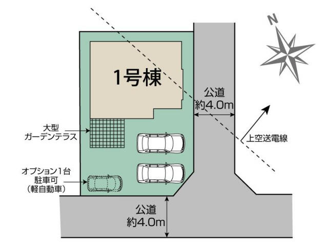ブルーミングガーデン　千葉市花見川区千種町１棟／１期１号棟の区画図|千葉市花見川区千種町1棟区画図