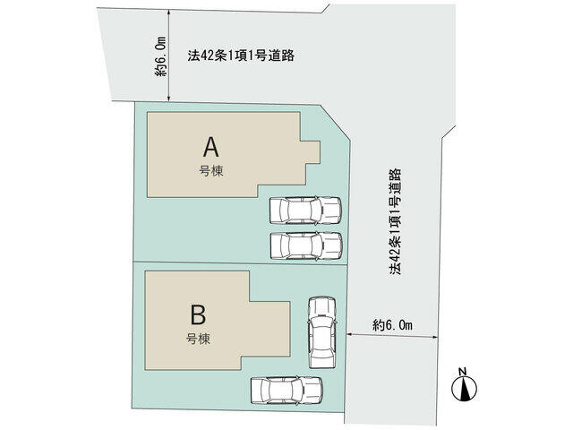 千葉市花見川区さつきが丘１丁目２７番の区画図