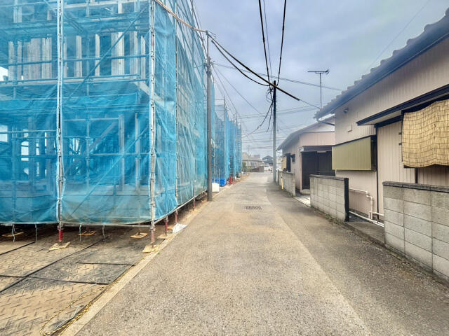 ブルーミングガーデン　千葉市花見川区検見川町５丁目３棟／１期３号棟の前面道路含む現地写真|3号棟前面道路含む現地写真