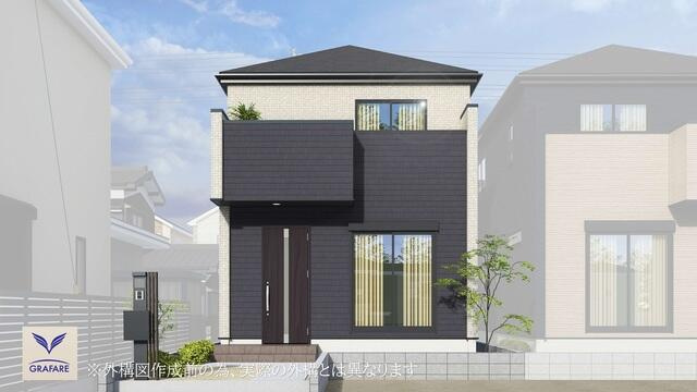 ４３４１千葉市みつわ台２０期３棟の外観パース