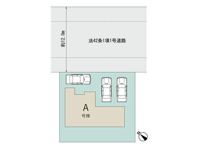 千葉市若葉区都賀の台４丁目１４８６番の区画図