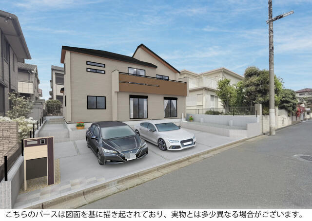 ブルーミングガーデン　千葉市若葉区都賀の台１丁目２期１棟／２期１号棟のその他|外観完成予想図