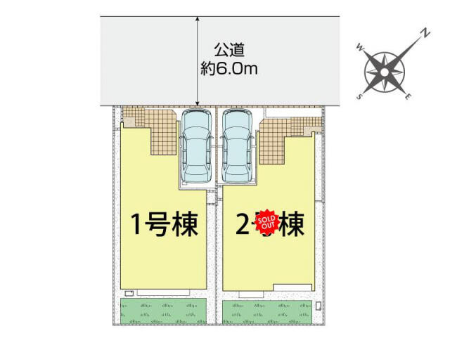 ブルーミングガーデン　千葉市稲毛区長沼町２棟／１期１号棟のその他|千葉市稲毛区長沼町2棟区画図
