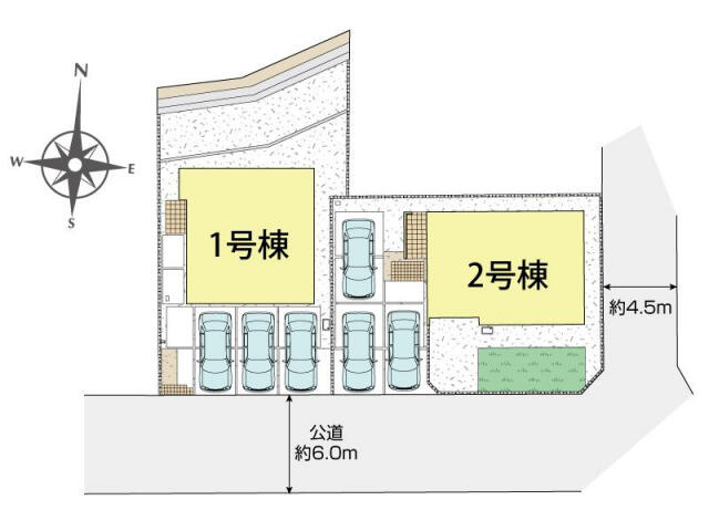 ブルーミングガーデン　千葉市緑区あすみが丘東２丁目２棟／１期１号棟の区画図