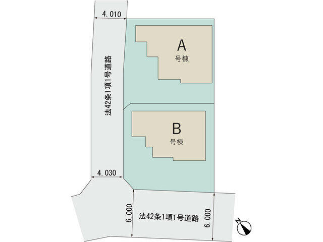 千葉市緑区あすみが丘２丁目４３番の区画図