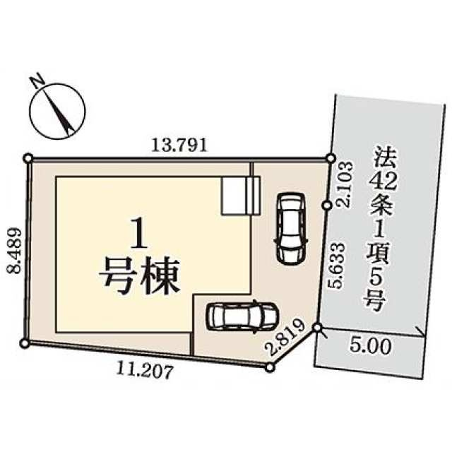 貝塚２丁目の区画図