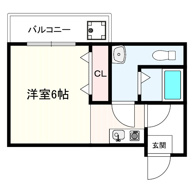 中之町ハイツの間取り