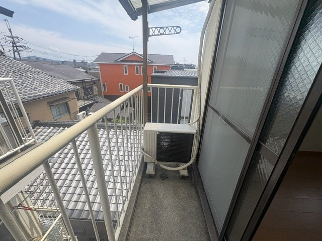 中之町ハイツのバルコニー