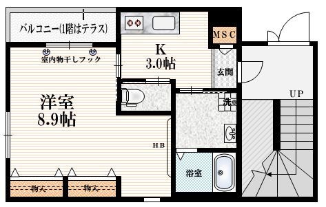 Ｋメゾン新宿の間取り