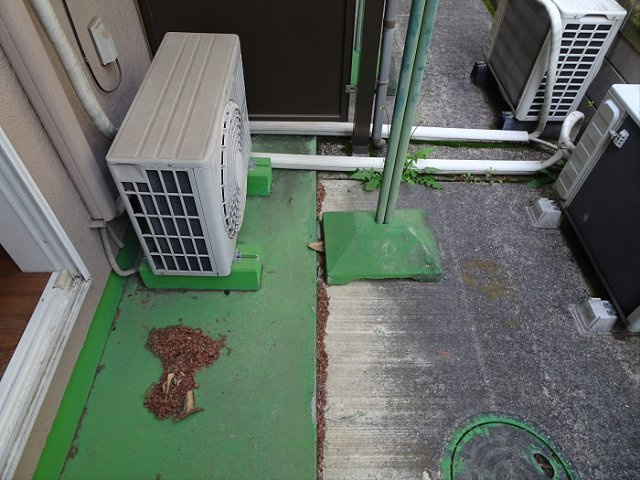 第三通南ハウスのバルコニー