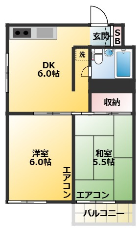 シェモア北沢の間取り