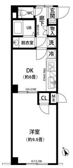 プレール代々木公園の間取り