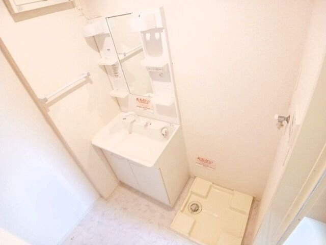 ボヌールメゾンＡの洗面所|使いやすい洗面所です