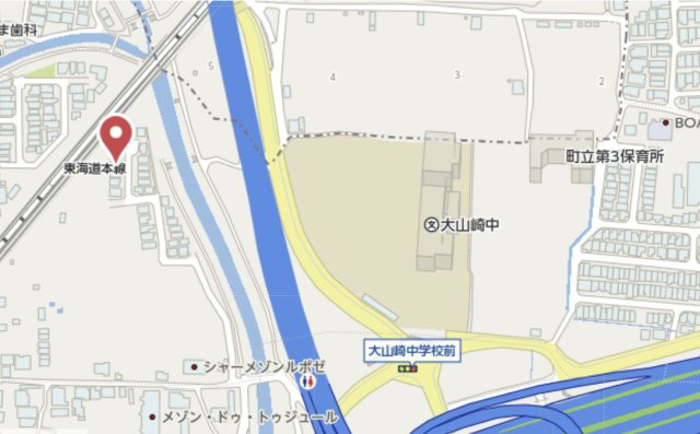 乙訓郡大山崎町円明寺下金蔵　中古戸建の地図