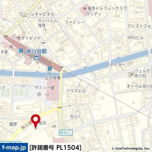サザンロード氷川台の地図