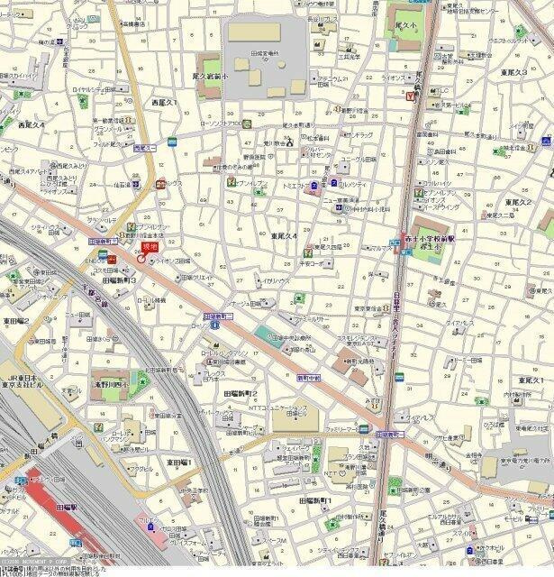 スカイコート田端の地図