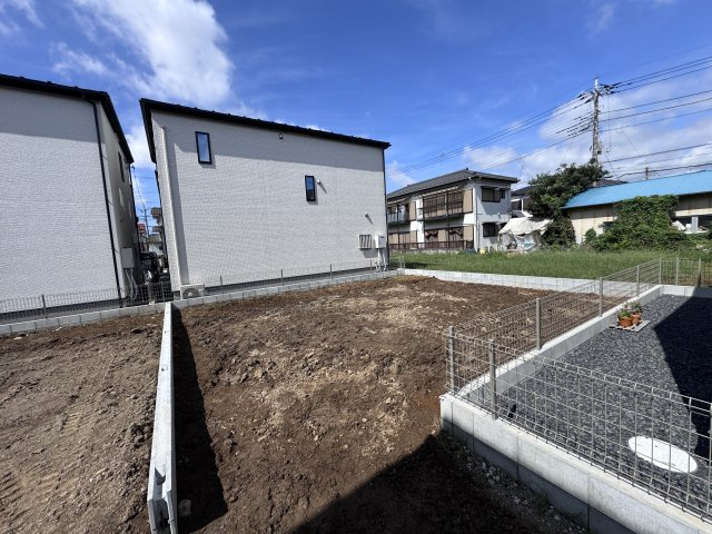 松戸市上矢切新築戸建【南部小学校：10分】の外観|7号棟外観・7月19日撮影