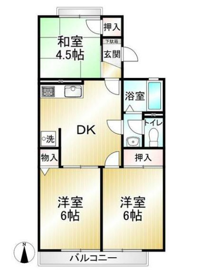 【間取り】 | フォレストヒルズⅠ