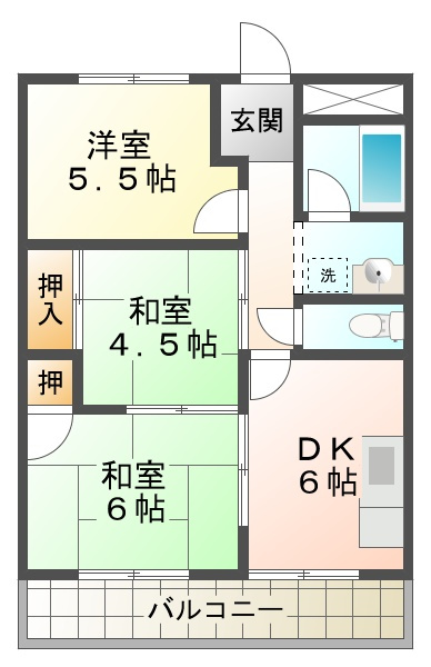 マンション大門の間取り
