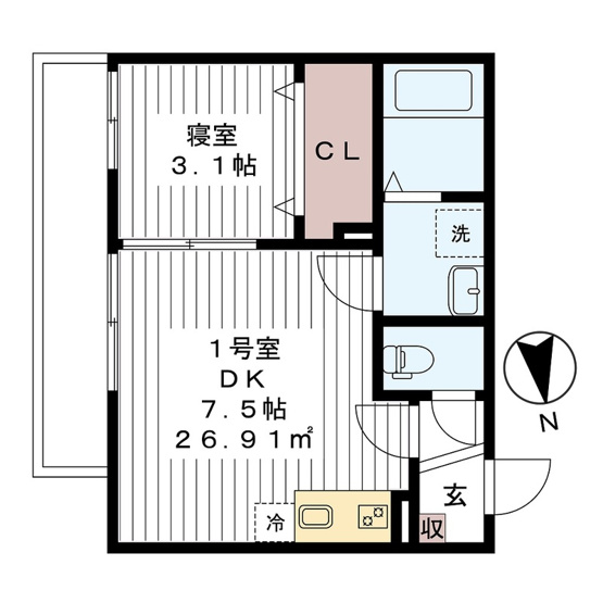 【間取り】 | AJ南流山NorthⅠ