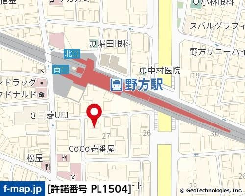 クレアパーク野方の地図