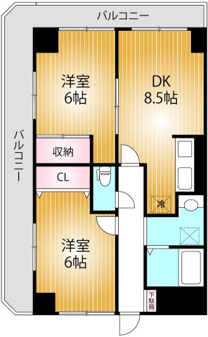 comodo Amajiの間取り
