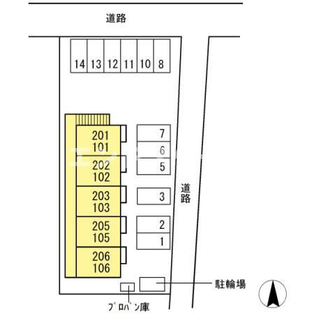 オペラハウス三光町の区画図|高崎、前橋、伊勢崎エリアのお部屋探しはエンドスケープまで！お客様の理想お聞かせ下さい♪