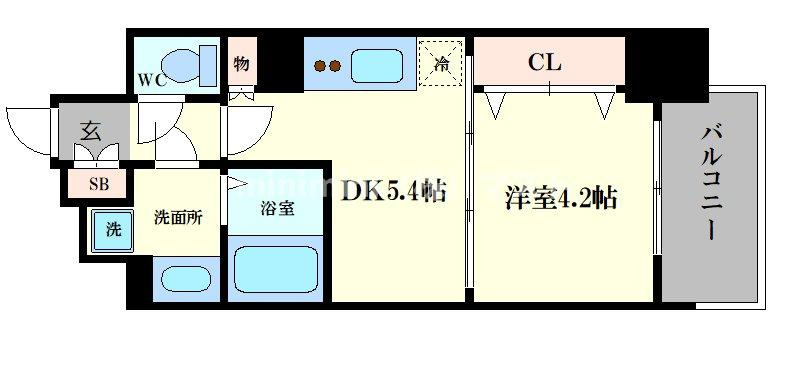メルディア大正Ｄ．Ｃ．の間取り