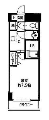 ＨＦ銀座レジデンスＥＡＳＴⅡの間取り|間取りです。