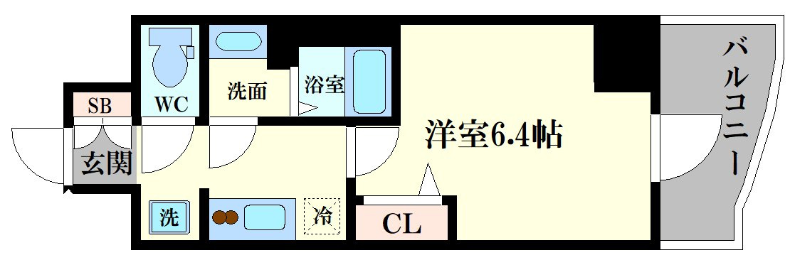 アドバンス大阪カーサの間取り