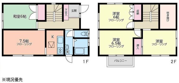 横浜市保土ケ谷区鎌谷町の一戸建ての間取り