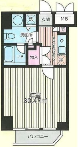 エクセラ中野の間取り