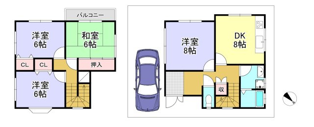 貝塚市津田南町　中古戸建