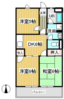【間取り】 | 北町ハイツ2