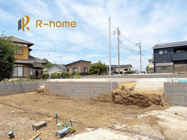 龍ケ崎市白羽第11　新築戸建て　4号棟の外観|2026年9月完成予定！近隣の同仕様完成物件をご見学いただけます♪