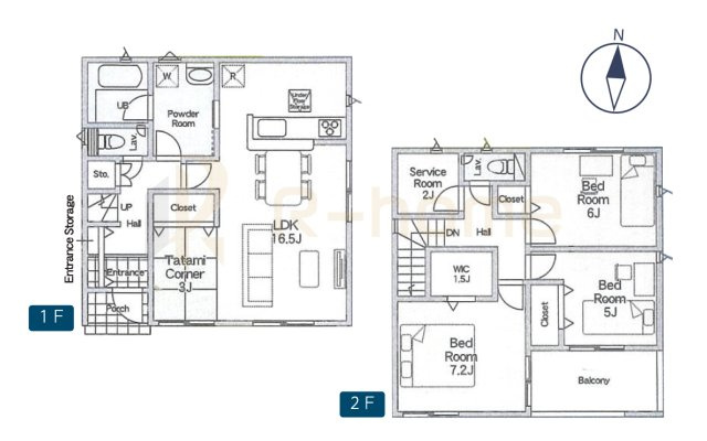 龍ケ崎市白羽第11　新築戸建て　4号棟の間取り|3LDK＋WIC、土地面積167.26m2、建物面積95.58m2、水道用地持分19.54ｍ2