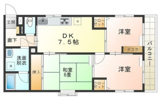 【間取り】 | リバーサイド塩沢Ⅱ | 間取りです。