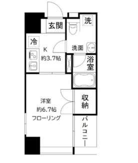 【間取り】 | ウエストテラス汐留 | 間取りです。