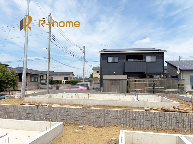 龍ケ崎市白羽第11　新築戸建て　5号棟の外観|2026年9月完成予定！近隣の同仕様完成物件をご見学いただけます♪