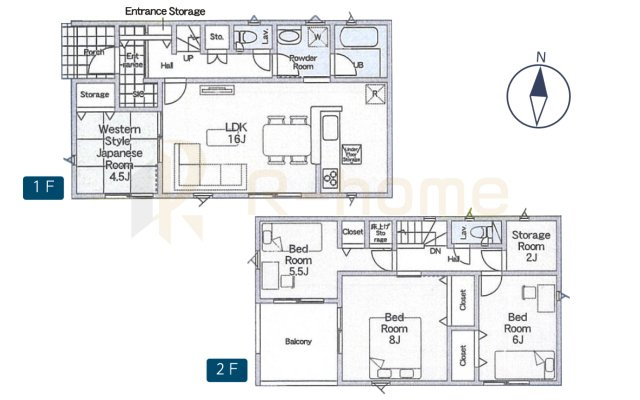龍ケ崎市白羽第11　新築戸建て　5号棟の間取り|4LDK＋SIC＋ストレージルーム、土地面積165.18m2、建物面積97.20m2